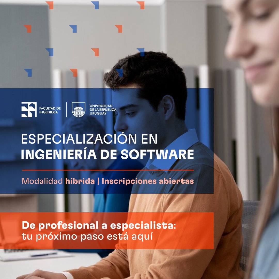 💻 Si sos profesional en informática y buscás profundizar en tus conocimientos y habilidades sobre modelos, técnicas y tecnologías de software, ¡esta especialización es para vos!
fing.edu.uy/inco/grupos/gr…