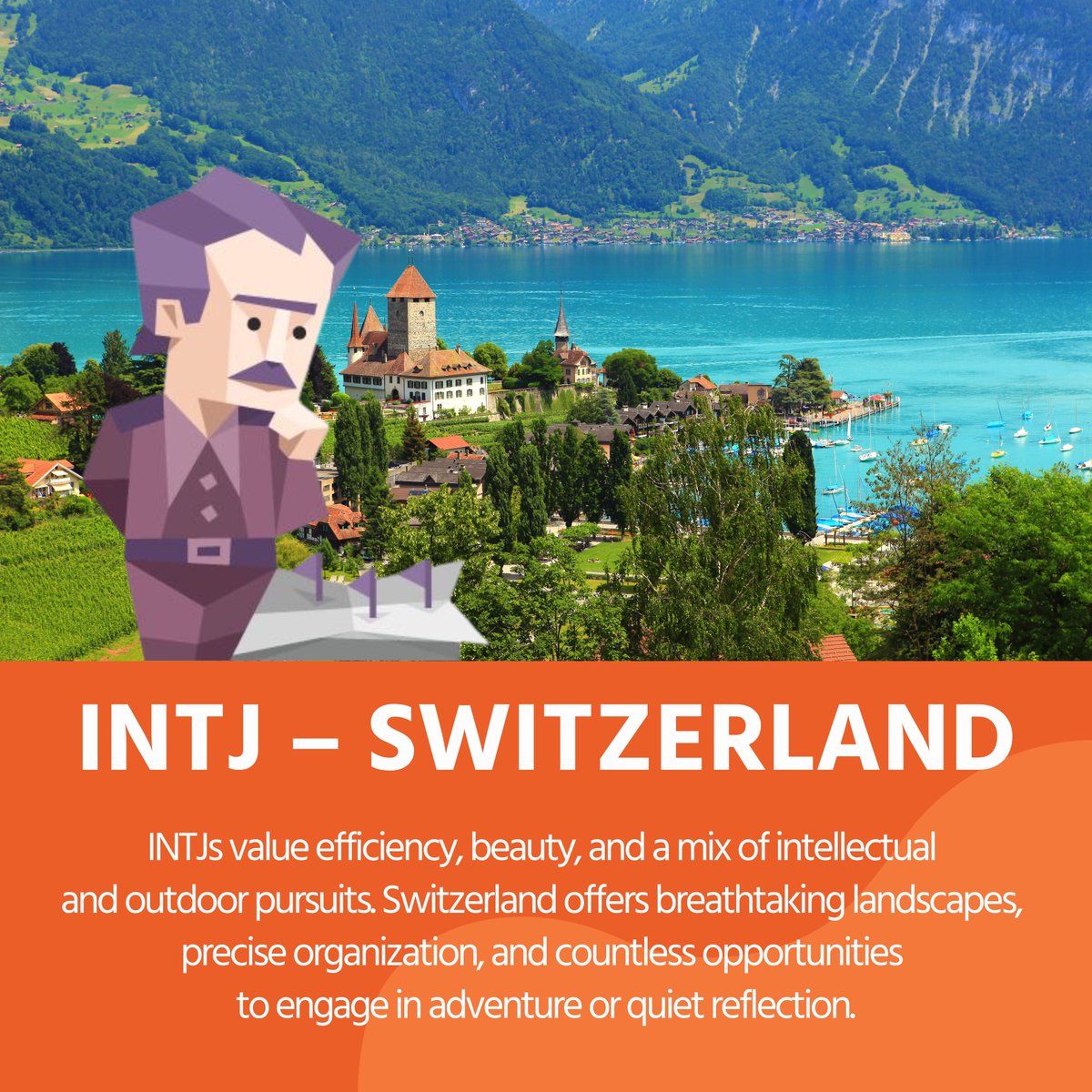 TourTeller's tweet photo. 🛤️ Let’s dive into destinations that cater to your personality type!

#Travel #MBTi Travel #MBTI #IntrovertTravel #INTJ #INFJ #ISTJ #ISFJ #INTP #INFP #IntrovertAdventures #TravelByPersonality #MBTIDestinations #PersonalityTravel #IntrovertMBTI #SoloTravel #MindfulJourneys https://t.co/RfA5peHWMZ