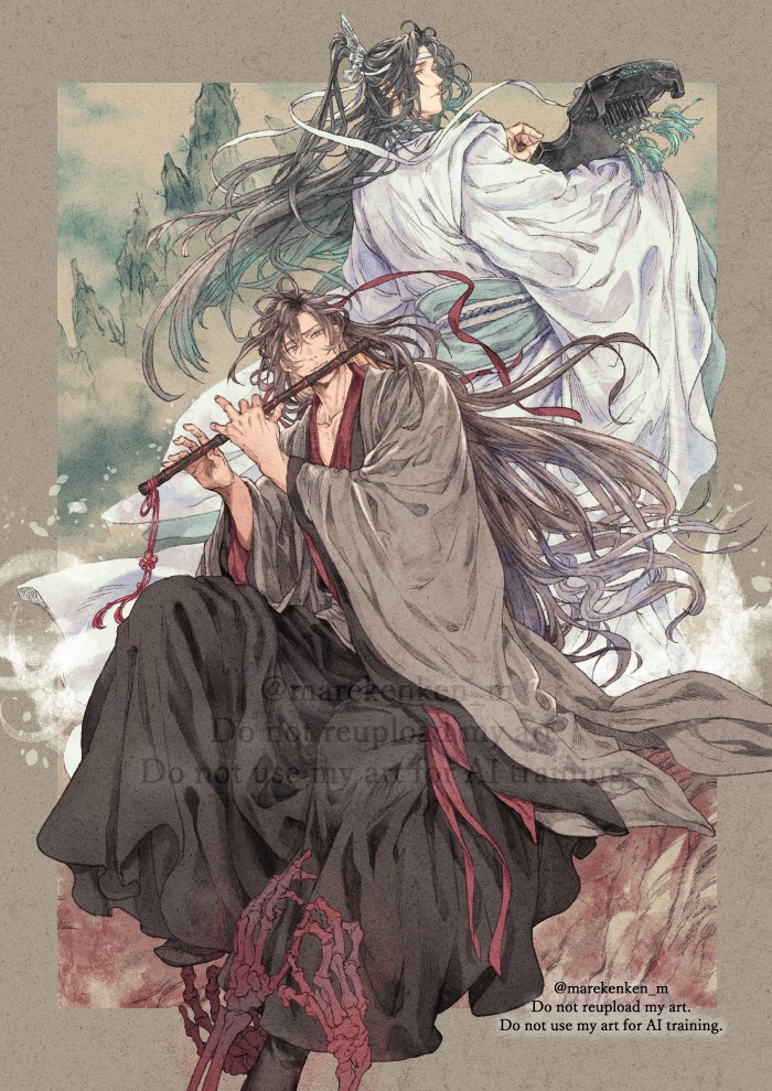 marekenken_m's tweet image. 素敵な企画に参加させていただきありがとうございます！

#含老企画_華胥之梦 #MDZS #魔道祖師