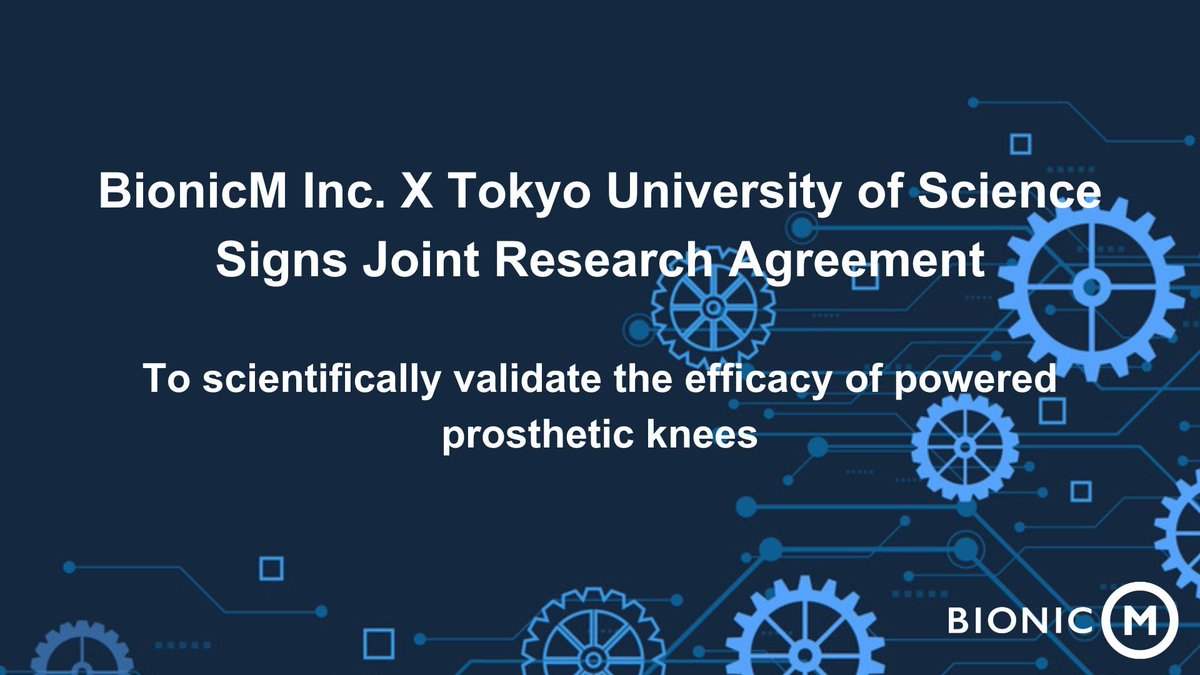 BionicM_USA's tweet image. 🤝🏼BionicM and Tokyo University of Science Team Up!🤝🏼

Together, we’re advancing the Bio Leg® to unlock its full potential and improve the quality of life for prosthetic users worldwide🦿✨

Read more 🗞️↓
bionicm.com/newsDetail/9652 
#bionicM #bioleg