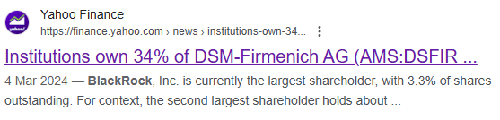 UnityNewsNet's tweet photo. Well, well, well, what do we have here?!

DSM Firmenich which produces Bovael received £10 million to open a plant in Ayrshire to produce this frankenscience product.

Their largest institutional investor?

None other than Larry Fink's BLACKROCK!