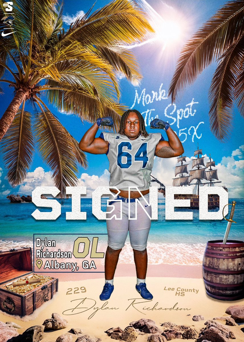 #𝐌𝐚𝐫𝐤𝐓𝐡𝐞𝐒𝐩𝐨𝐭𝟐𝟓𝐗

An offensive lineman from Albany, Georgia who hasn’t allowed a sack for each of the past two seasons 🏴‍☠️