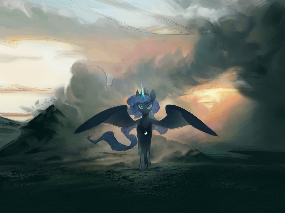 weirdforthfona's tweet image. #mlpart #Luna  露娜向你走来~