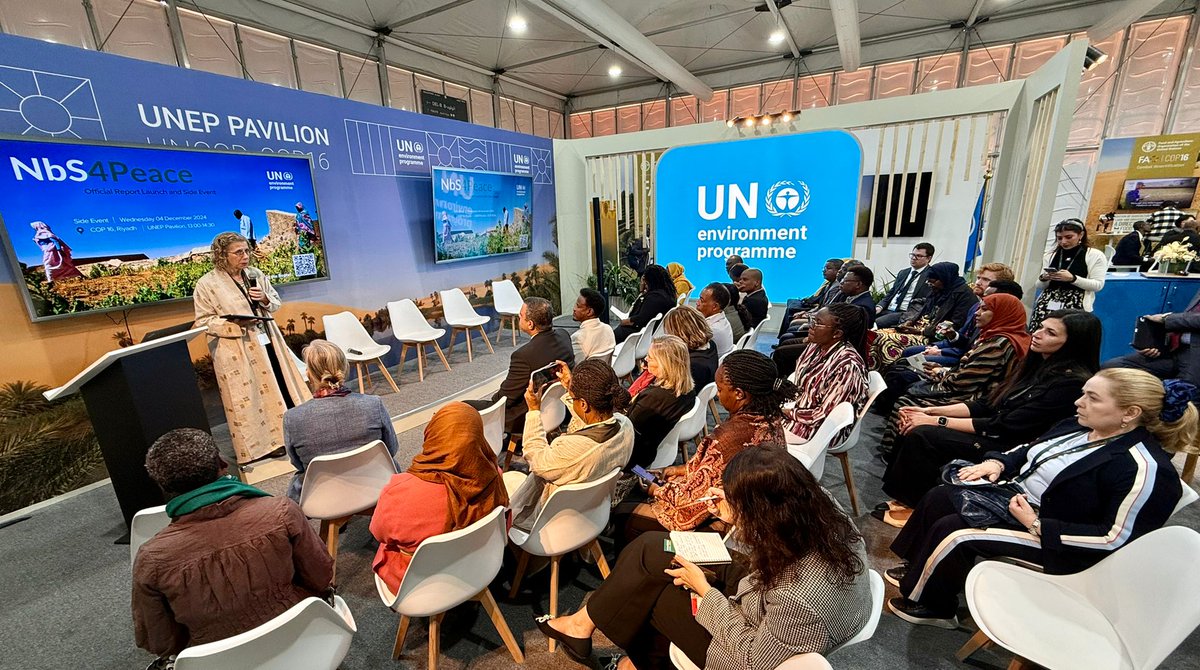 Inger Andersen (@andersen_inger) on Twitter photo Everything we do to regenerate our land is a pathway towards peace.
When we invest in nature, we invest in peace and security.
At <a href="/UNCCD/">UN Land and Drought</a> #COP16Riyadh, <a href="/UNEP/">UN Environment Programme</a> released a new policy paper that looks at Nature-based Solutions to support peace.
Read how➡️ wedocs.unep.org/handle/20.500.… Everything we do to regenerate our land is a pathway towards peace.
When we invest in nature, we invest in peace and security.
At <a href="/UNCCD/">UN Land and Drought</a> #COP16Riyadh, <a href="/UNEP/">UN Environment Programme</a> released a new policy paper that looks at Nature-based Solutions to support peace.
Read how➡️ wedocs.unep.org/handle/20.500.…