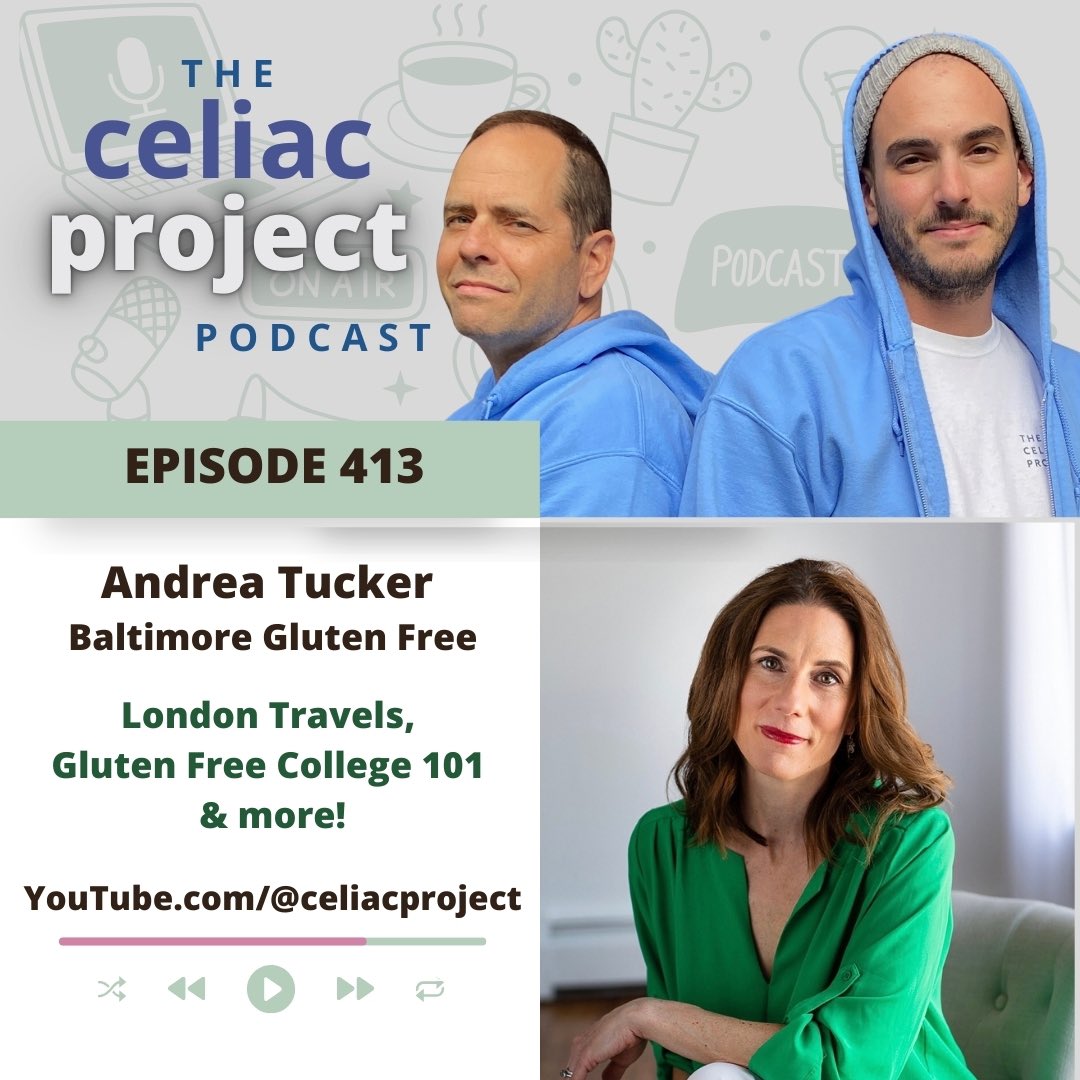 The Celiac Project (@celiacproject) on Twitter photo Excited to welcome Andrea Tucker of <a href="/BaltGF/">Baltimore GlutenFree</a> back to the podcast! We have an incredible conversation including Andrea’s recent gluten free adventures in London, gluten free college talk and so much more! 🎧 EP 413 celiacproject.com/the-podcast Excited to welcome Andrea Tucker of <a href="/BaltGF/">Baltimore GlutenFree</a> back to the podcast! We have an incredible conversation including Andrea’s recent gluten free adventures in London, gluten free college talk and so much more! 🎧 EP 413 celiacproject.com/the-podcast
