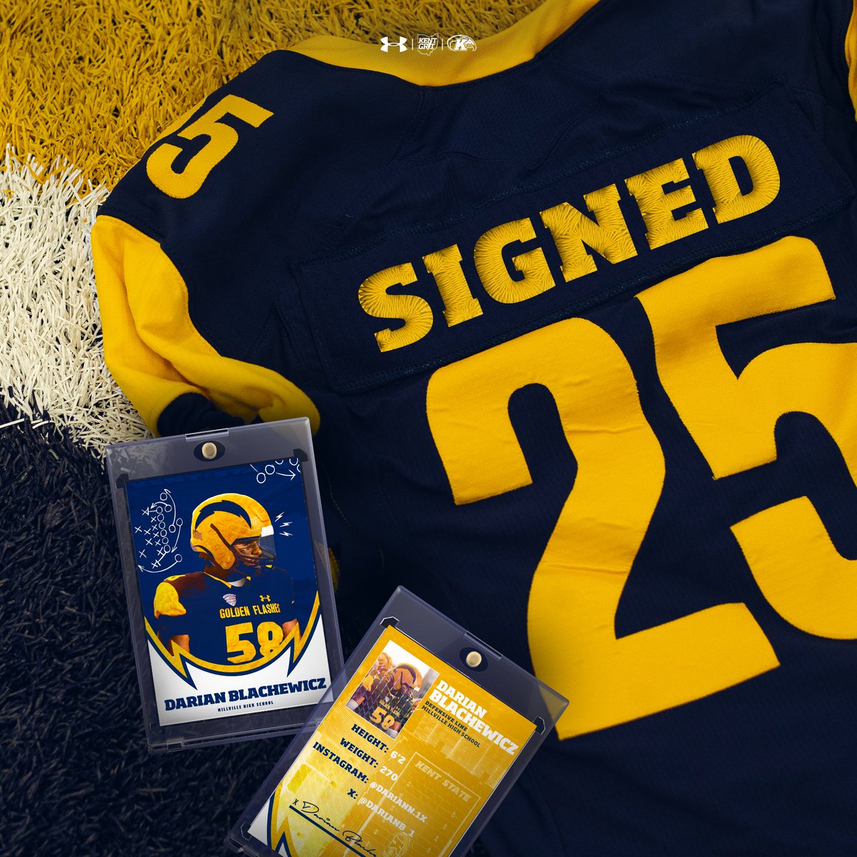 Signed✅✍️
@darianb_1 ferocious competitor excited to wreak havoc in the trenches for years to come. Welcome home Darian!

##KentGRIT⚡️| #ALLIN