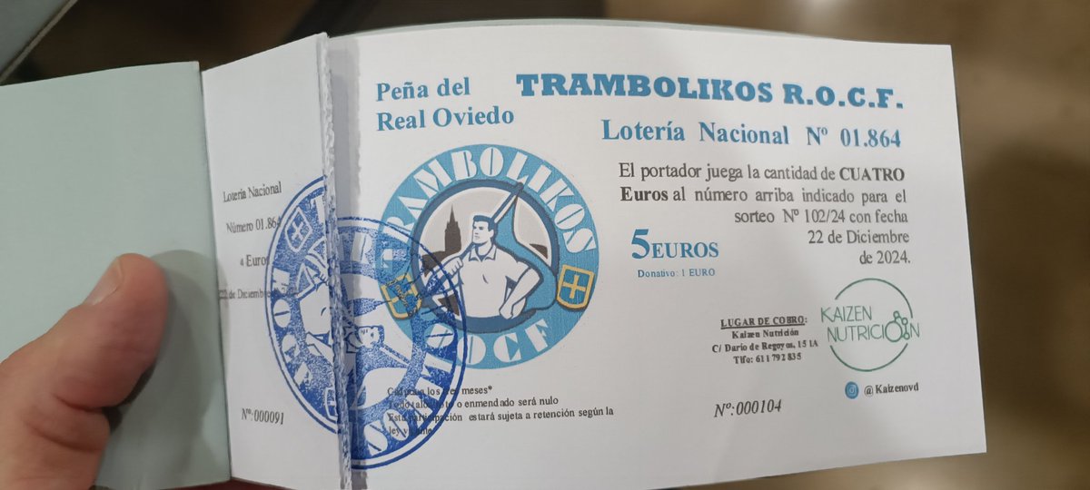 TrambolikosROCF's tweet photo. Tenemos a la venta las ultimas participaciones para el sorteo de navidad. Escríbenos si quieres una https://t.co/YrINClMuSG