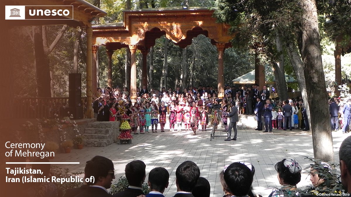 🔴 BREAKING

New inscription on the #IntangibleHeritage List: Ceremony of Mehregan, #Tajikistan🇹🇯, Islamic Republic of #Iran🇮🇷.

Congratulations!

unes.co/19ich #LivingHeritage