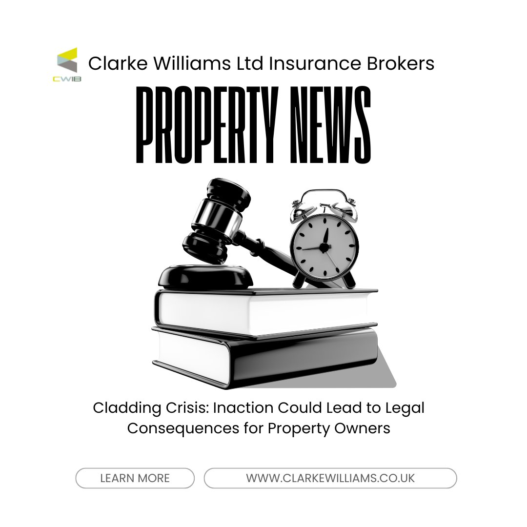Read our latest blog for an update on the cladding crisis. The 2029 deadline serves as a clear signal to property owners on the risks posed by inaction.

clarkewilliamsinsurancebrokers.co.uk/business-advic…

#CladdingCrisis #BuildingSafety #FireSafety #PropertyManagement