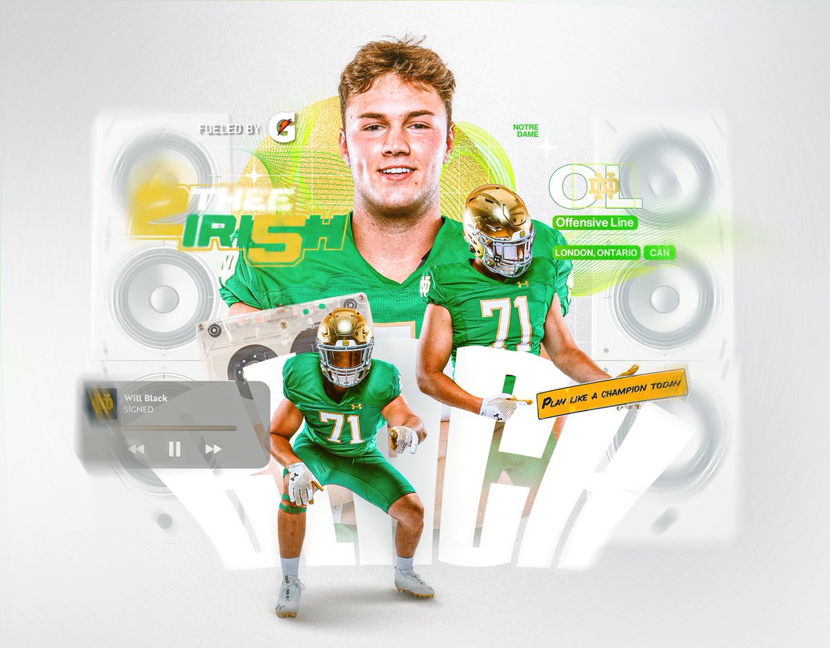 O-Line driven program

<a href="/Will_Black60/">Will Black</a> has officially signed #2TheeIri5h

#GoIrish☘️ | <a href="/Gatorade/">Gatorade</a>