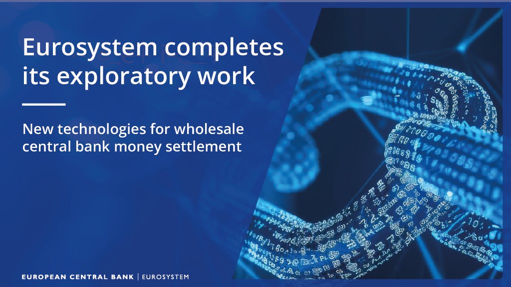 The Eurosystem has successfully concluded a series of tests employing distributed ledger technology (DLT) for wholesale settlement in central bank money. Over 200 transactions and a total value of €1.59 billion were processed. Learn more in the news item
ecb.europa.eu/press/intro/ne…