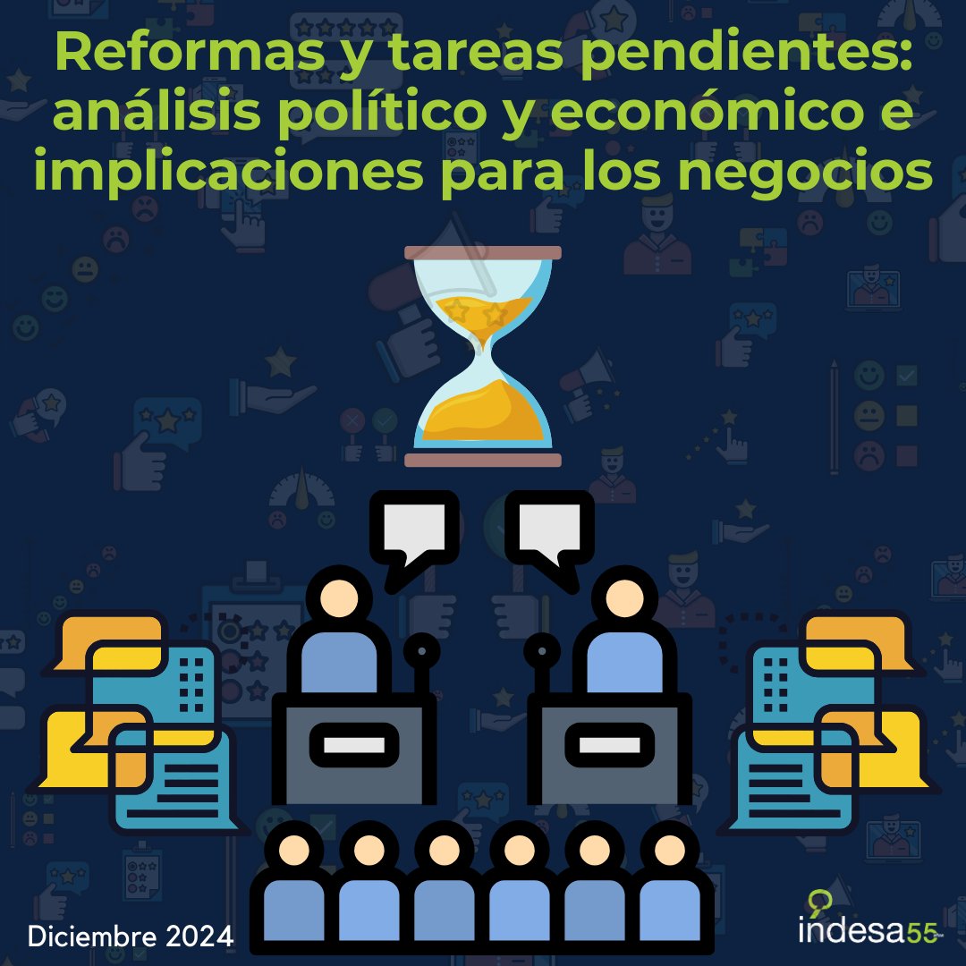 indesacapital's tweet image. Acompáñanos en el #ForoEmpresarialINDESA este mes para explorar los desafíos del panorama económico:
🏗️ Proyectos y reformas pendientes ⛏️ Minería 🦢 Eventos inesperados en 2025
Aprovecha esta oportunidad para participar en discusiones del entorno empresarial. ¡Te esperamos!