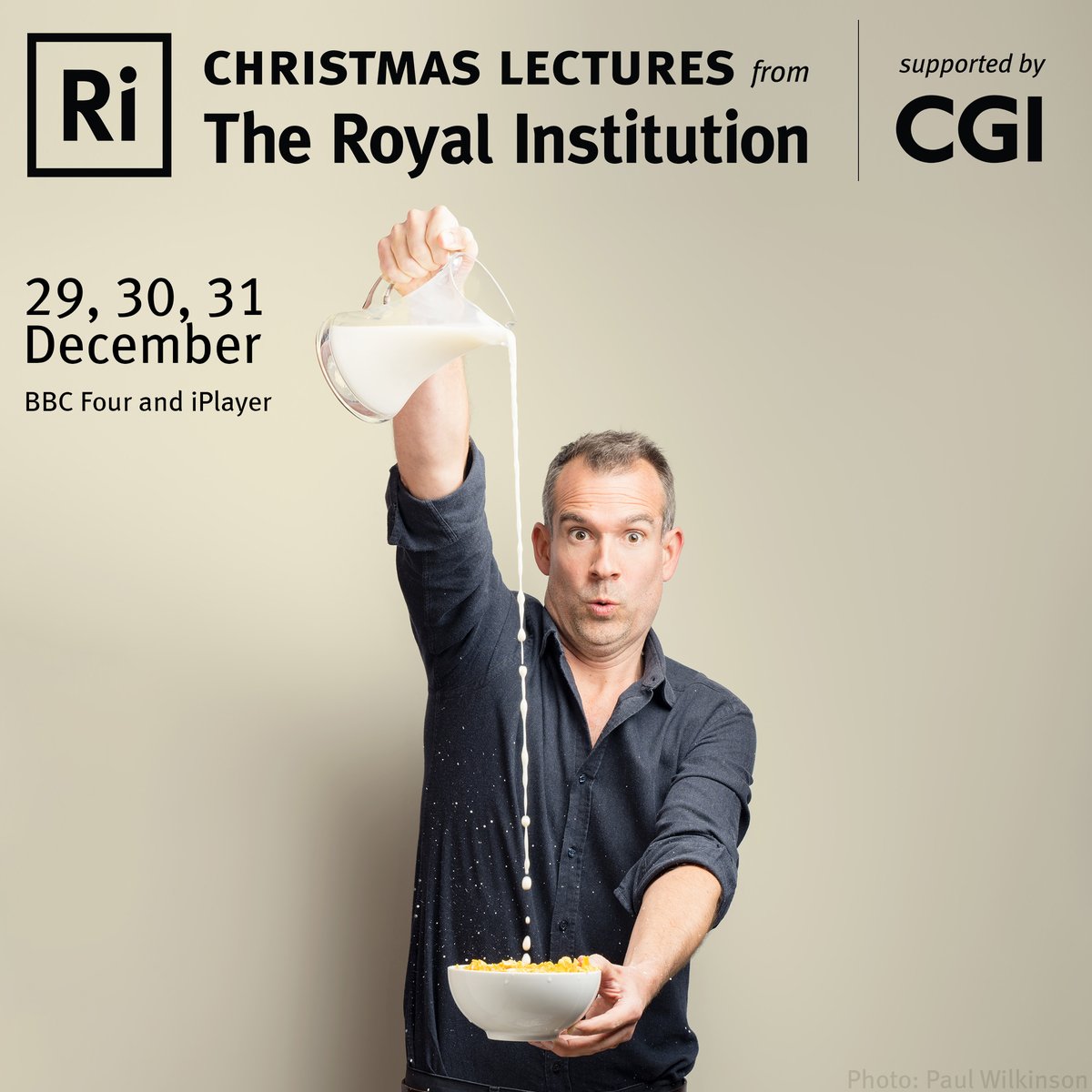 Royal Institution (@ri_science) on Twitter photo Set your reminders for the 2024 #XmasLectures, supported by @CGI_global!
🗓️ 29, 30 and 31 December
📺 BBC Four and iPlayer
⏰ 9pm
In the series, <a href="/DoctorChrisVT/">Chris van Tulleken 🏳️🌈</a> will explore the surprising science of food – from production to digestion.
Find out more: rigb.org/christmas-lect… Set your reminders for the 2024 #XmasLectures, supported by @CGI_global!
🗓️ 29, 30 and 31 December
📺 BBC Four and iPlayer
⏰ 9pm
In the series, <a href="/DoctorChrisVT/">Chris van Tulleken 🏳️🌈</a> will explore the surprising science of food – from production to digestion.
Find out more: rigb.org/christmas-lect…