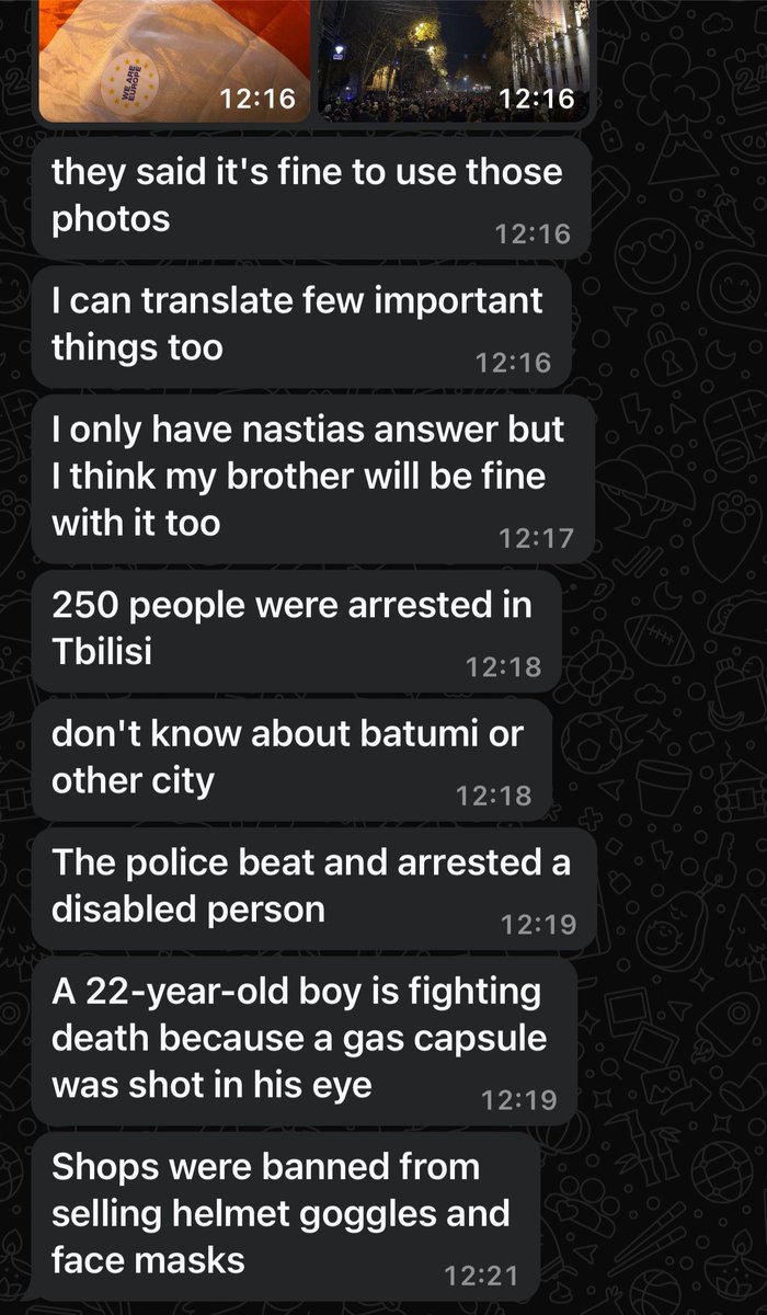 Olia_Hercules's tweet photo. A meesage from my dear friend in 🇬🇪 please help by donating to nanukasfund@gmail.com PayPal REPOST please! #SakartveloGaumarjos #StandWithSakartvelo https://t.co/3CnxEEDQEf