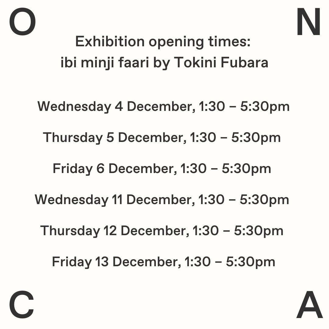 O N C A (@onca_arts) on Twitter photo Here are all the times you can see our final exhibition! Tokini Fubara: ibi minji faari 💧
“Slowly, quietly, the Niger Delta is being mauled beyond repair.…And the Niger Delta is the world.”
— Ike Okonta and Oronto Douglas, Where Vultures Feast
Curated by <a href="/BlackGallerina/">The Black Gallerina</a> Here are all the times you can see our final exhibition! Tokini Fubara: ibi minji faari 💧
“Slowly, quietly, the Niger Delta is being mauled beyond repair.…And the Niger Delta is the world.”
— Ike Okonta and Oronto Douglas, Where Vultures Feast
Curated by <a href="/BlackGallerina/">The Black Gallerina</a>