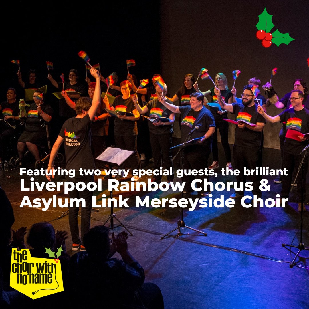 GIG SPOTLIGHT: LIVERPOOL!

You are invited to our Big Christmas Singalong in Liverpool on Mon 9 December at 7.30pm.

We're delighted to be back at the Tung Auditorium for a second year, bringing our iconic Christmas joy and cheer!

choirwithnoname.org/gigs/liverpool…