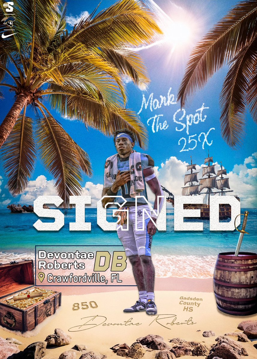 #𝐌𝐚𝐫𝐤𝐓𝐡𝐞𝐒𝐩𝐨𝐭𝟐𝟓𝐗

A defensive back that can do it all scoring on a punt return, kickoff return and on a pick-six during his senior year 🏴‍☠️