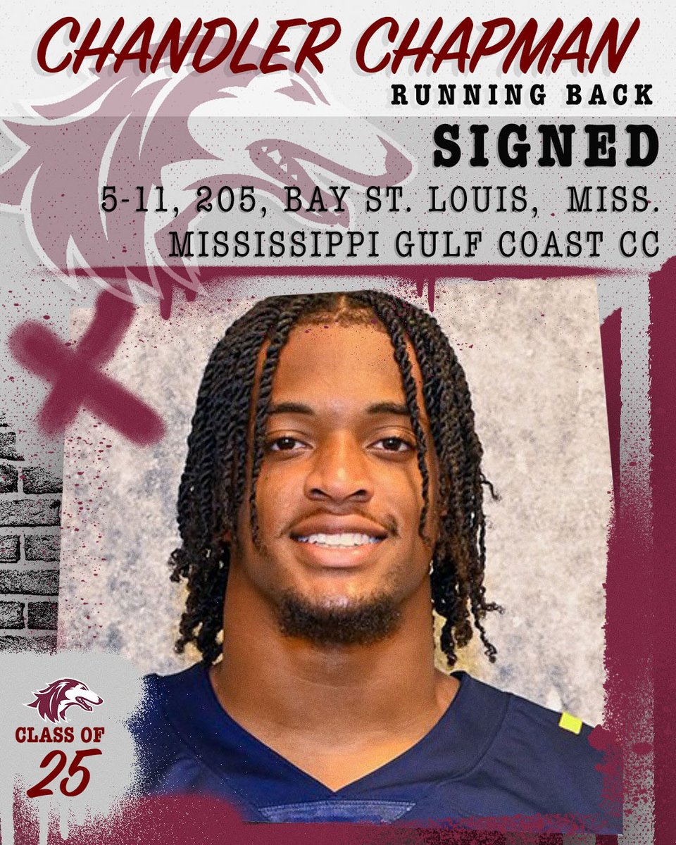 Welcome to the Saluki Family!

RB Chandler Chapman
Bay St. Louis, Miss. (Mississippi Gulf Coast CC)
🔗 saluk.is/4fYfI9D

@Chandlerchapm | #RunWithUs
