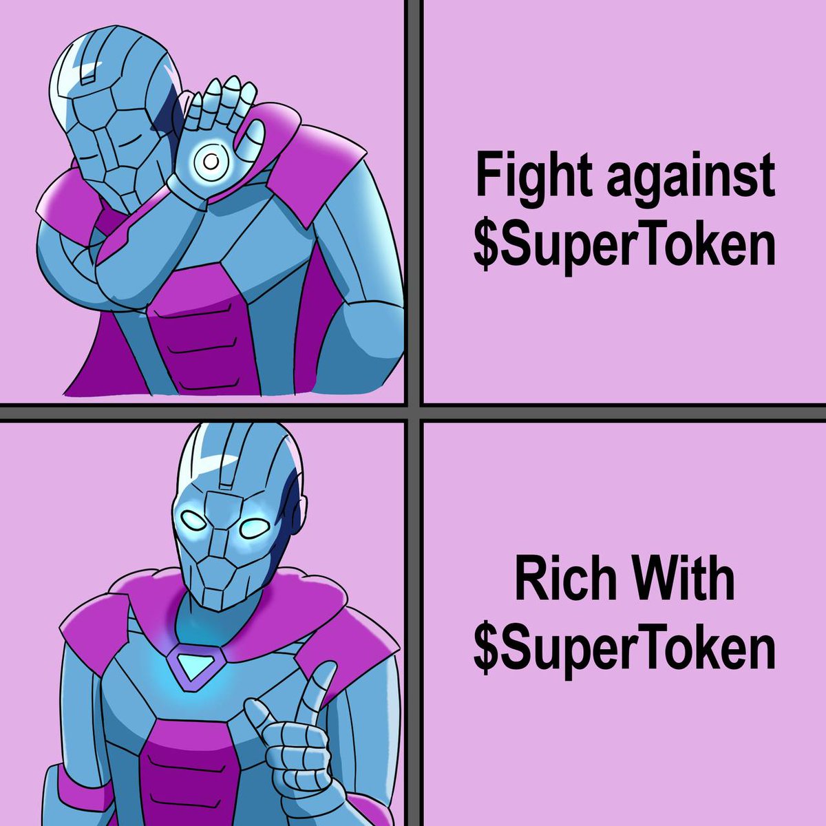 supertoken_sol's tweet photo. Don’t fight against SuperToken, instead team up with him to conquer Solana together!

#SuperToken https://t.co/BpTQO2t37K