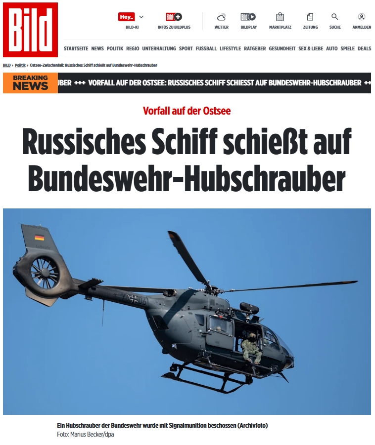 GsaelzbaerDer's tweet image. #Ostsee:
Russisches Schiff
schießt auf #Bundeswehr-#Hubschrauber.

Gott steh uns bei. 🕊

bild.de/politik/ostsee…