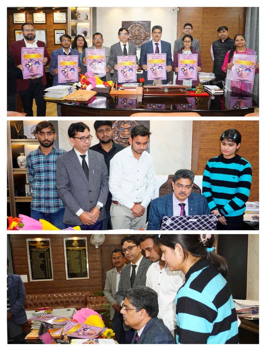 foetlkouniv's tweet photo. Hon'ble VC @profalokkumar officially launches the poster &amp; web site of RAASHEE'25: An International Conference on Recent Advances in Applied Science &amp; Humanities in Evolution of Engineering
Dean FoET @ProfAshokSingh1  &amp; other faculty members were present during the launch. https://t.co/1NMQDtMDId