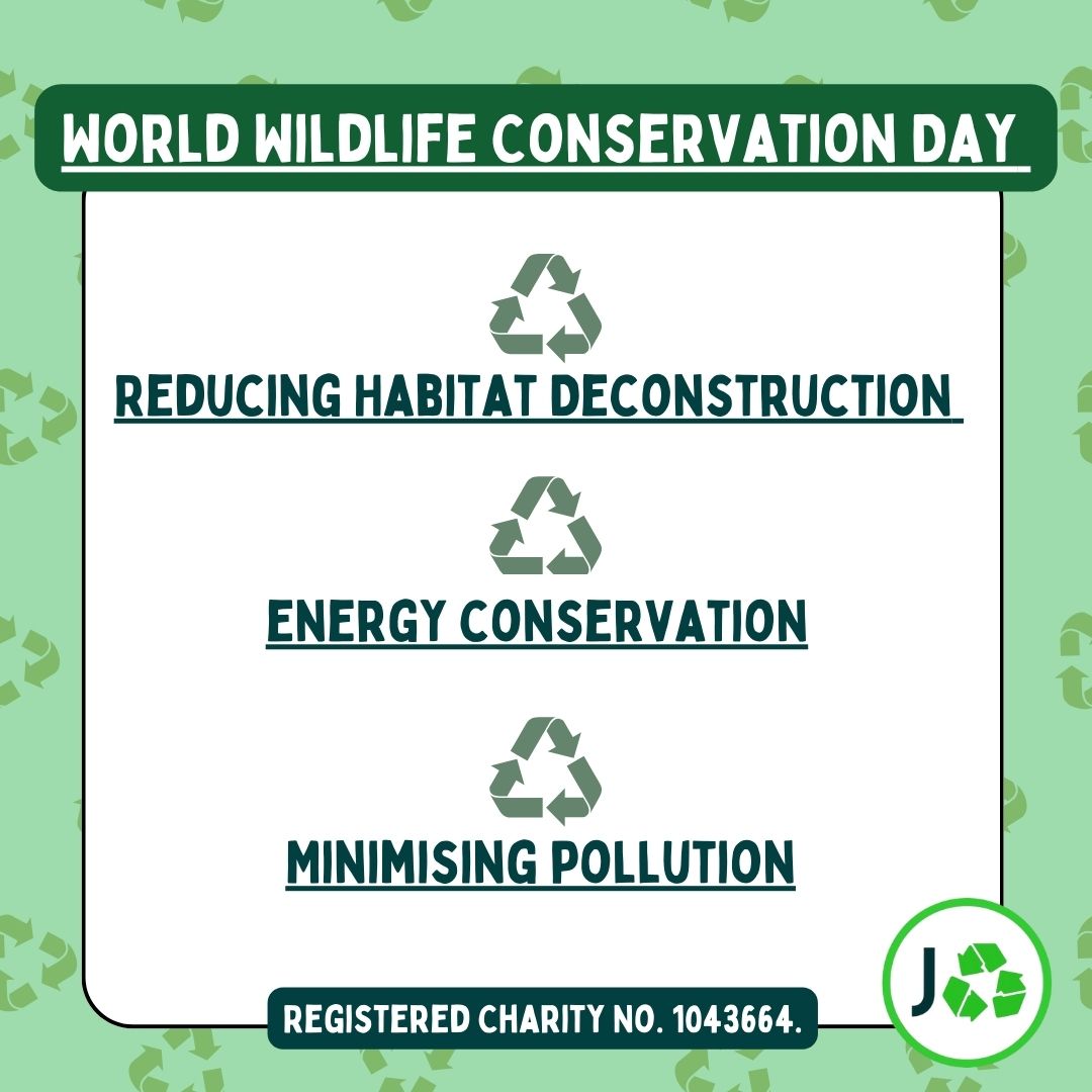 JamiesComputers's tweet photo. It's World Wildlife Conservation Day
Did you know recycling electronics helps protect
wildlife by reducing habitat destruction and
#recyclefornature.

🔗https://t.co/qMx1S3aXPa 

#WorldWildlifeConservationDay #RecycleForNature
#charity #southampton https://t.co/9cmNiy34ls