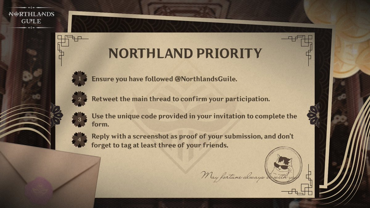 ⠀

⠀The gates to  Northland’s Guile  have been
⠀unlocked,        offering         an         exclusive
⠀opportunity  to  those  who  dare  to  grasp
⠀their fortune.  Luck rarely visits  those who
⠀stand still,  so why not take a step forward
⠀and seize it?

⠀