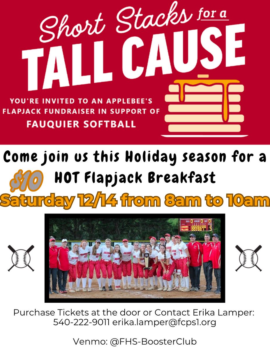 Join us for a good time and great breakfast!