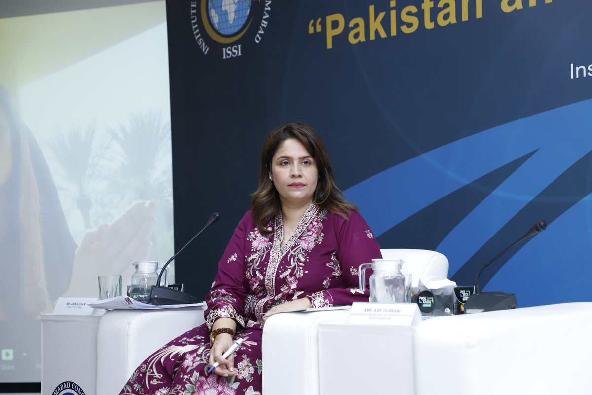 Centre for Afghanistan Middle East & Africa -CAMEA (@camea_issi) on Twitter photo Working Session IV of #IslamabadConclave2024
Great power competition and regional shifts prompt 🇵🇰 to recalibrate its diplomatic approach for national interest & regional influence - Ms. Amina Khan, Director CAMEA
<a href="/aminabm/">Amina Khan</a>
<a href="/ISSIslamabad/">Institute of Strategic Studies Islamabad</a> Working Session IV of #IslamabadConclave2024
Great power competition and regional shifts prompt 🇵🇰 to recalibrate its diplomatic approach for national interest & regional influence - Ms. Amina Khan, Director CAMEA
<a href="/aminabm/">Amina Khan</a>
<a href="/ISSIslamabad/">Institute of Strategic Studies Islamabad</a>