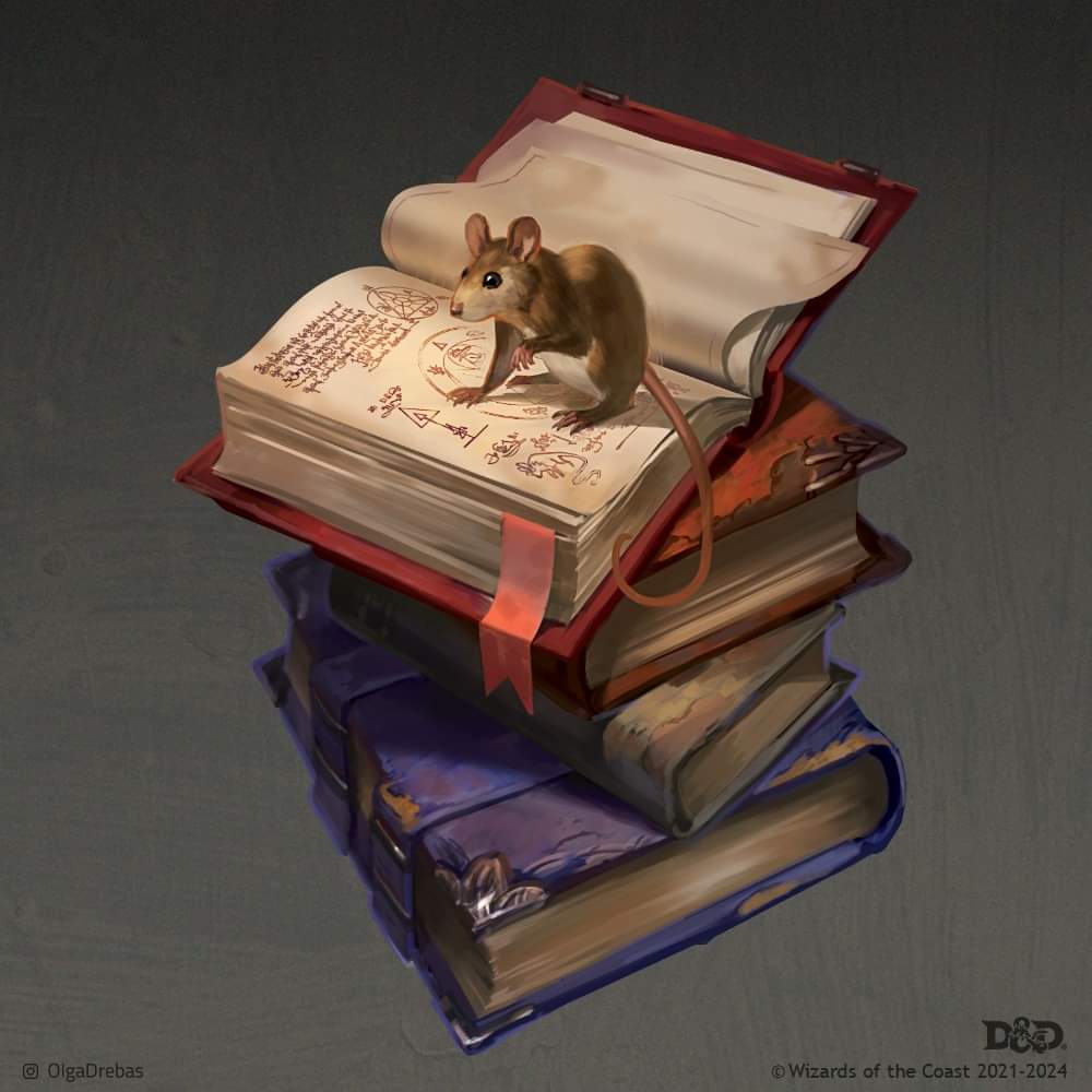 Just posted by Chris Perkins over on blue social network - an image I did back in 2021 that only found its way to public in 2024 DMG. 

Fun cute thing nonetheless!
AD Kate Irwin
#dnd #dungeonsanddragons