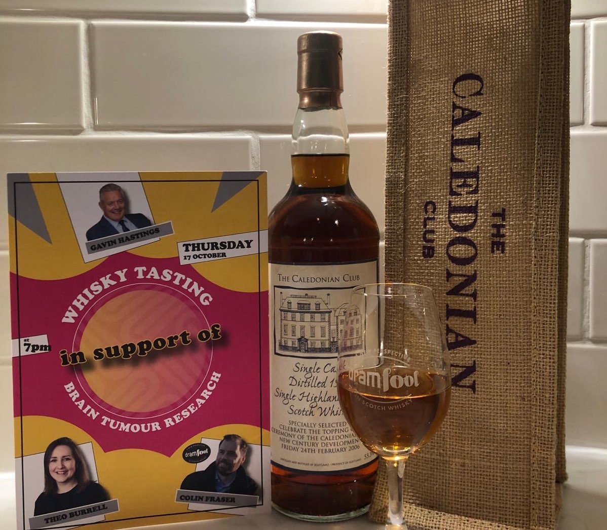 DramfoolCasks's tweet image. Final donations are in from the wonderful event we were delighted to be a small part of at The Caledonian Club with Theo and Gavin Hastings. A huge sum raised and thank you all! 🥃

#BrainTumourAwareness