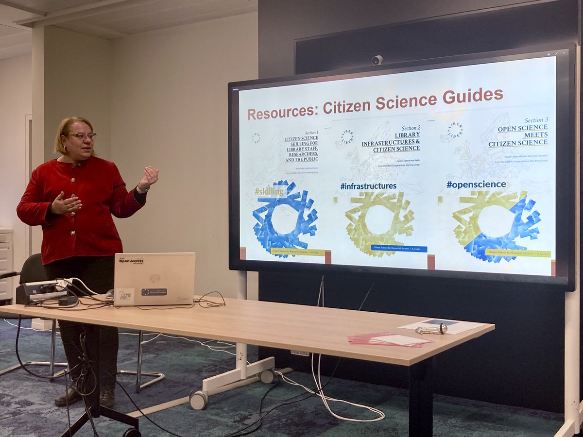 <a href="/CitSciSDU/">SDU Citizen Science</a> To conclude the day, <a href="/AlisaMartek/">Alisa Martek</a> explained the role of the <a href="/LIBEReurope/">LIBER Europe</a> Citizen Science Working Group in the European landscape, and shared its latest à achievements.