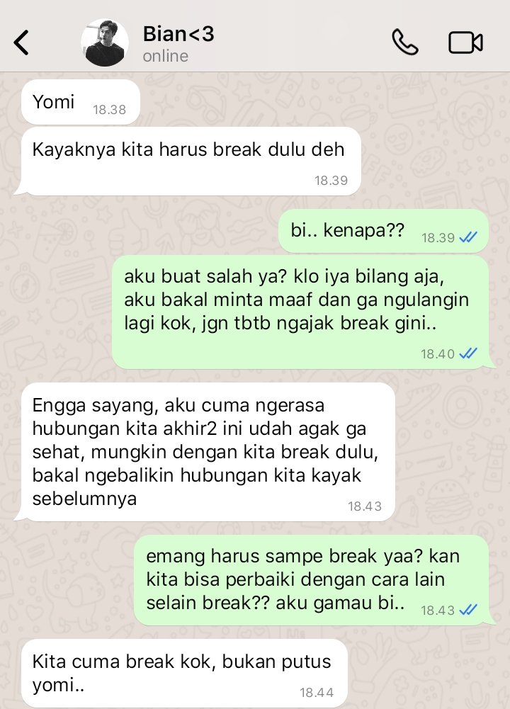 — kalo dari awal yang kamu mau bukan aku, kenapa kamu bawa aku sejauh ini?

bangchan few tweets au