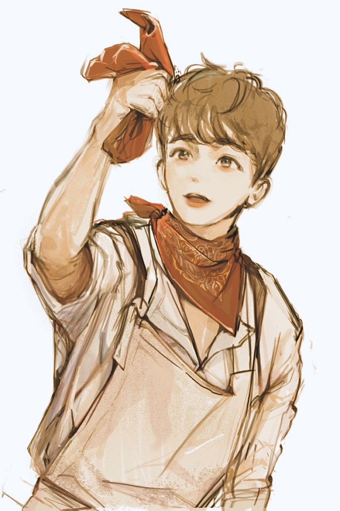 아쉽게도 무산되었지만 협력으로 참여했던 박강현 배우님 생일카페 특전 그림들 공개해봅니다..😻
