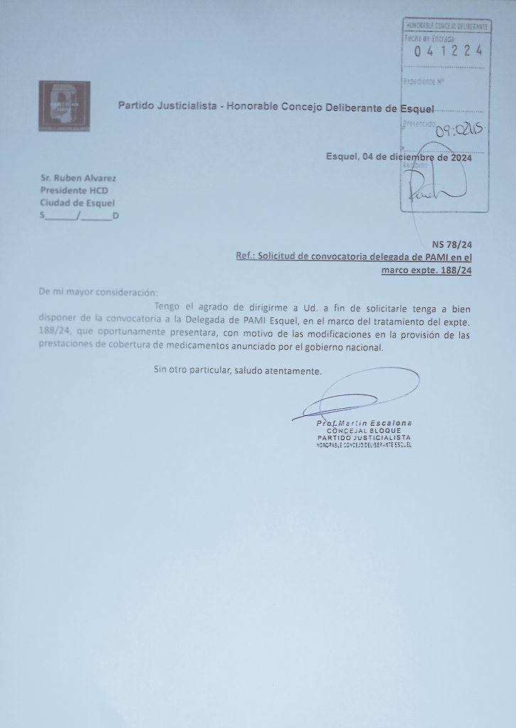 Recortes en el medicamento PAMI

En el marco del proyecto número 23 que presenté en el año, solicitó se convoque a Delegada PAMI  para que este Concejo pueda atender en lo que esté a su alcance en defensa de nuestros jubilados y jubiladas.