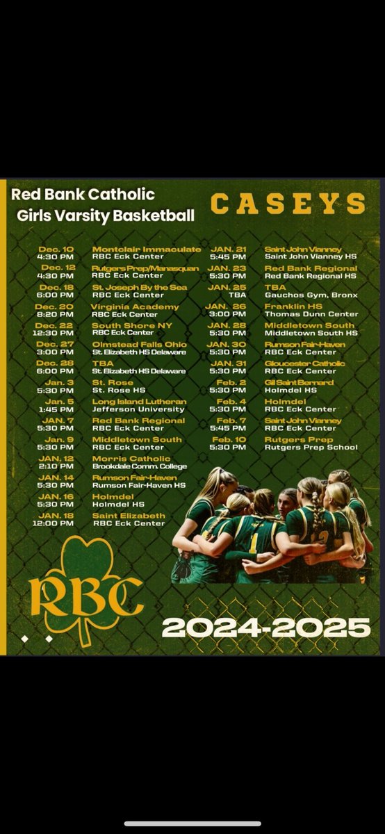 Lola Giordano (@lola_giordano1) on Twitter photo Here is our Red Bank Catholic 24-25 season schedule!! Canโt wait to get started! Come check us out๐๐ <a href="/rbcgirlshoops/">RBC Girls Basketball</a> Here is our Red Bank Catholic 24-25 season schedule!! Canโt wait to get started! Come check us out๐๐ <a href="/rbcgirlshoops/">RBC Girls Basketball</a>