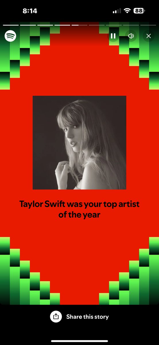 iam50anda's tweet photo. @taylornation13 No shock to me who my favorite artist was, but I was surprised by my number one streamed song. #SpotifyWrapped. #TSTTPD #TaylorNation https://t.co/iG7rdUFkZk