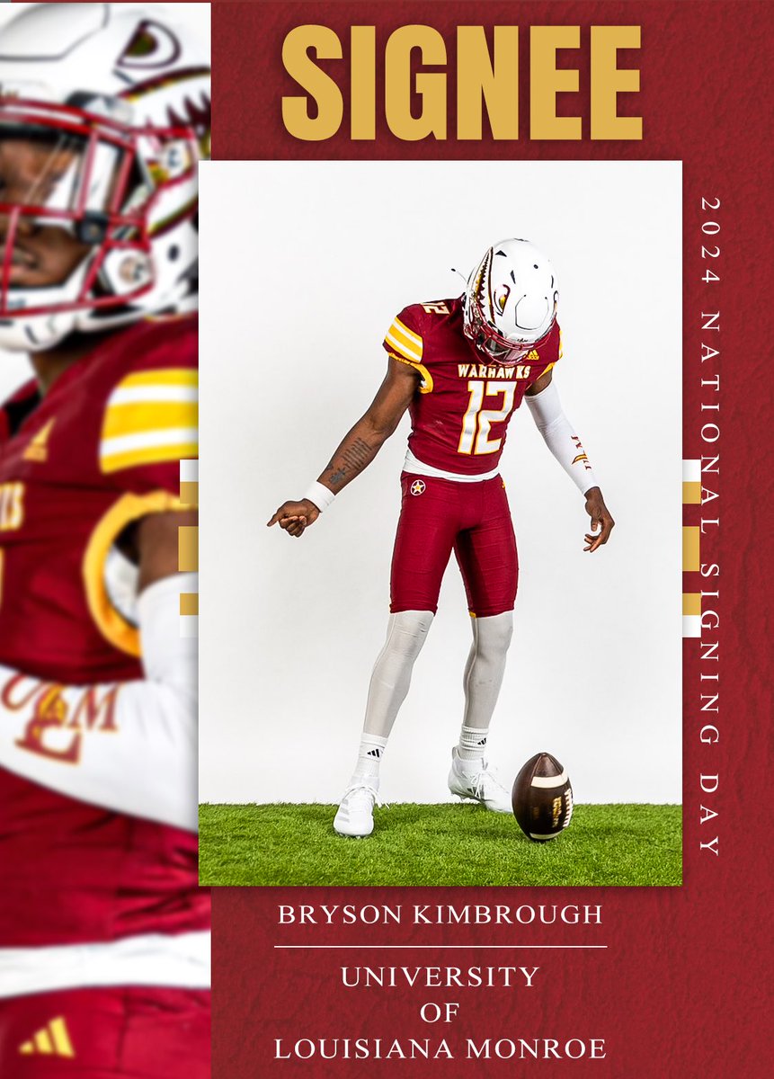 QB 1 <a href="/BrysonKimbrough/">Bryson Kimbrough 2025</a> makes it official today!!! <a href="/ULM_FB/">ULM Football</a> is getting a great player and a better person!!! Awesome day for Hillcrest Football!!!