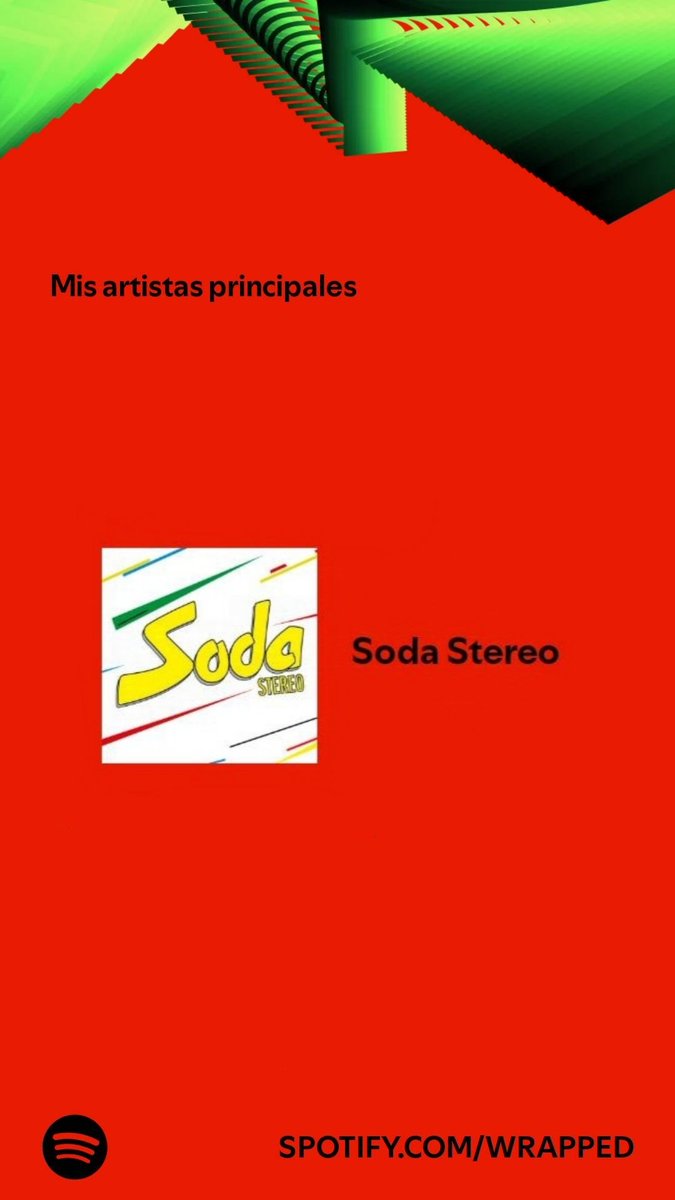 Ahora sí, muéstranos tu #SpotifyWrapped2024 con Soda Stereo y Gustavo Cerati como lo más escuchado de tu año. 🫶✨
