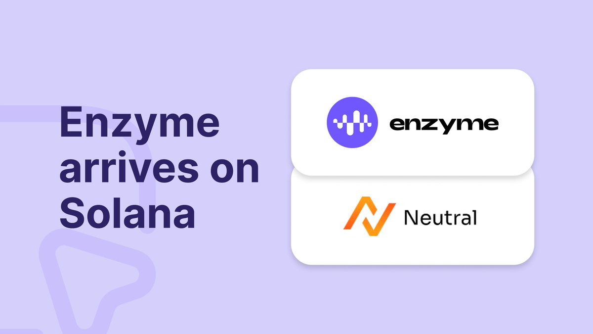 We are delighted to share that Enzyme, the leading on-chain asset management infrastructure, has invested in <a href="/TradeNeutral/">Neutral Trade</a> and extends its services to <a href="/solana/">Solana</a>!

This partnership marks a pivotal moment for Decentralized Finance and the Solana ecosystem.

Learn more ⬇️