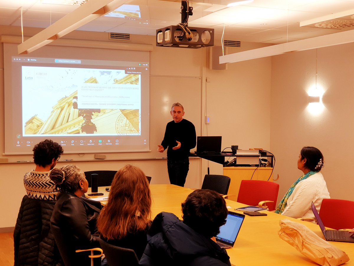 CIRCLE - Centre for Innovation Research (@circle_lu) on Twitter photo 🔎 “Rare wisdom or hot air: do consultants make good managers?” 💼 Thank you to <a href="/SchubertTorben/">Torben Schubert</a> for this week’s #ResearchTalk exploring the value that former consultants bring to organizations. #Consulting #Management #ManagementResearch 🔎 “Rare wisdom or hot air: do consultants make good managers?” 💼 Thank you to <a href="/SchubertTorben/">Torben Schubert</a> for this week’s #ResearchTalk exploring the value that former consultants bring to organizations. #Consulting #Management #ManagementResearch