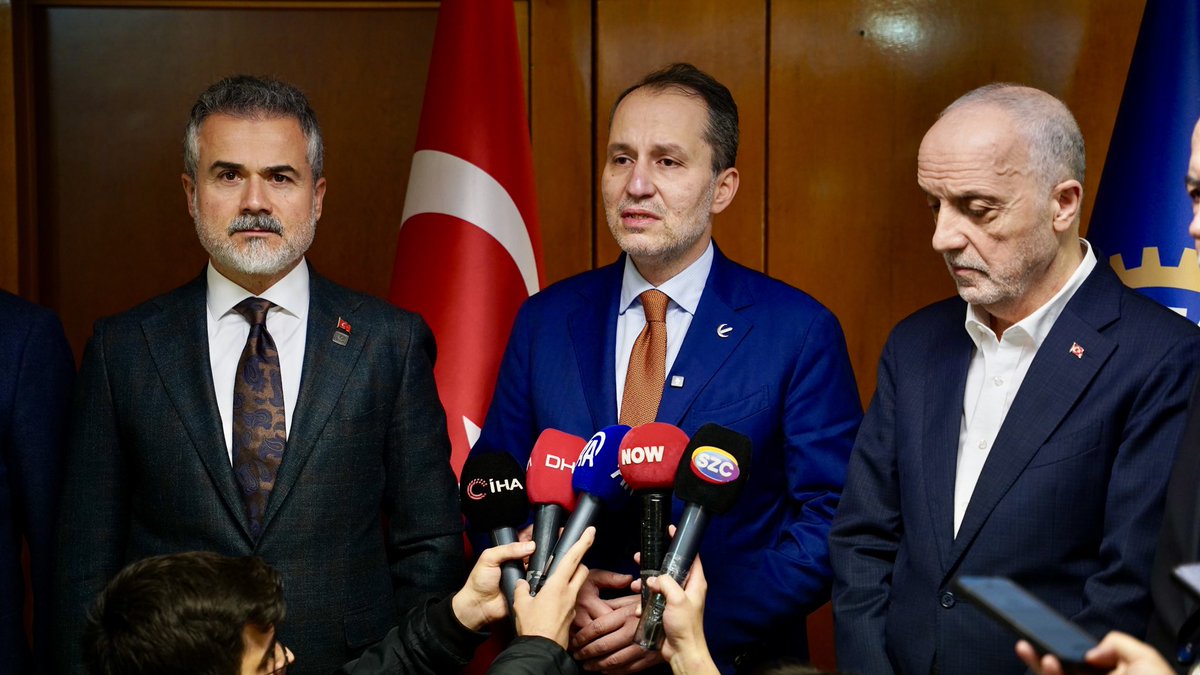rprefahpartisi's tweet photo. Genel Başkanımız Dr. Fatih Erbakan, Türk-İş Genel Başkanı Ergün Atalay’ı ziyaret etti. https://t.co/K3DYBGj17V