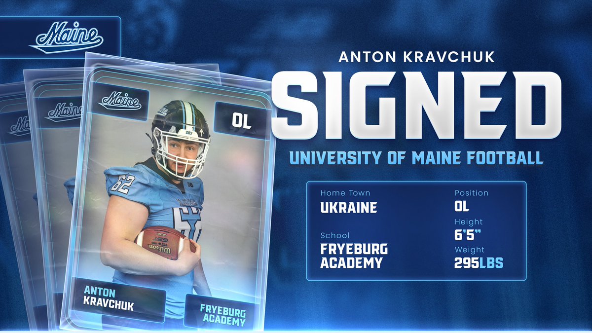 𝙎𝙩𝙧𝙚𝙣𝙜𝙩𝙝 𝙞𝙣 𝘽𝙧𝙤𝙩𝙝𝙚𝙧𝙝𝙤𝙤𝙙

Anton Kravchuk
6-5 | 295 lbs | OL
Ukraine (Fryeburg Acad.)

#BlackBearNation | ⬆️