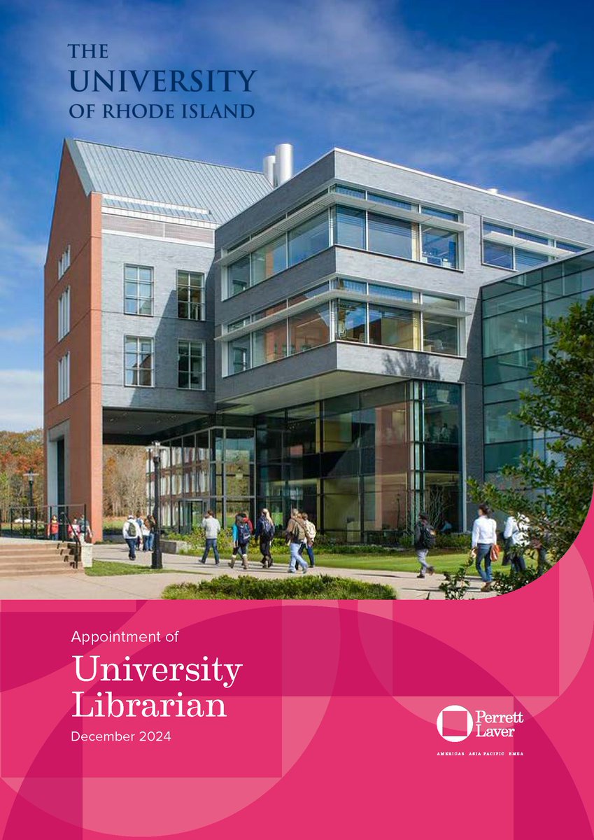 We are working with <a href="/universityofri/">URI</a> to #appoint its University Librarian.

URI is a diverse and dynamic community whose members are connected by a common quest for knowledge. The University’s commitment to creating transformative impact, both locally and globally, is redefining