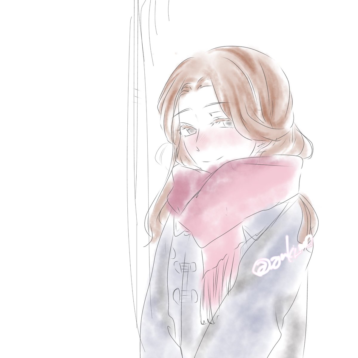 _anki_mo's tweet photo. くらっち♀
くらっちちゃんは多分寒い中でも待っていてくれるタイプのおんなのこ　鼻と耳と手を真っ赤にしてるくらっち♀みたいよ〜〜〜〜 https://t.co/jdz5wLJKLw