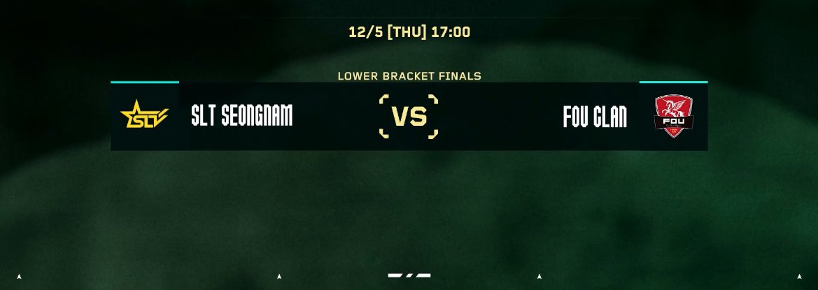 [Match Result]

vs CRG 2:0 win GG

Top 3 확정!! 재밌는 경기 함께 만든 CRG 선수분들께 감사합니다! 

내일 SLT_eSports 이기고 결승 가겠습니다!

Top 3 confirmed!  

Thank you CRG players for making the fun game together! 

#발로란트 #VALORANT
#GOFOU #발로란트챌린저스