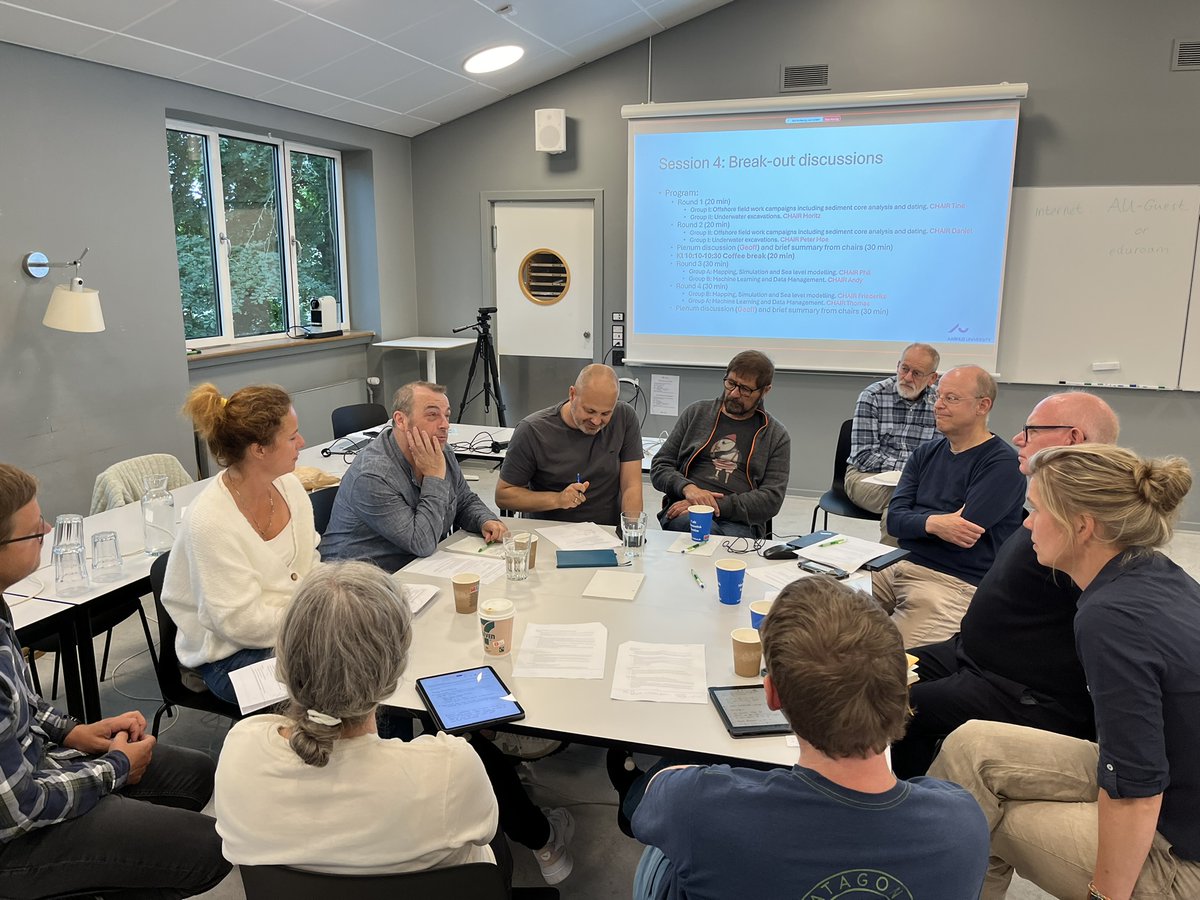 SUBNORDICA  kick-off meeting in Aarhus. Two days onf intense planning - survey in the North Sea and Baltic, AI exploration and simulation of the results to provide a major step forward in marine palaeolandscape studies. #Archaeology #Geology