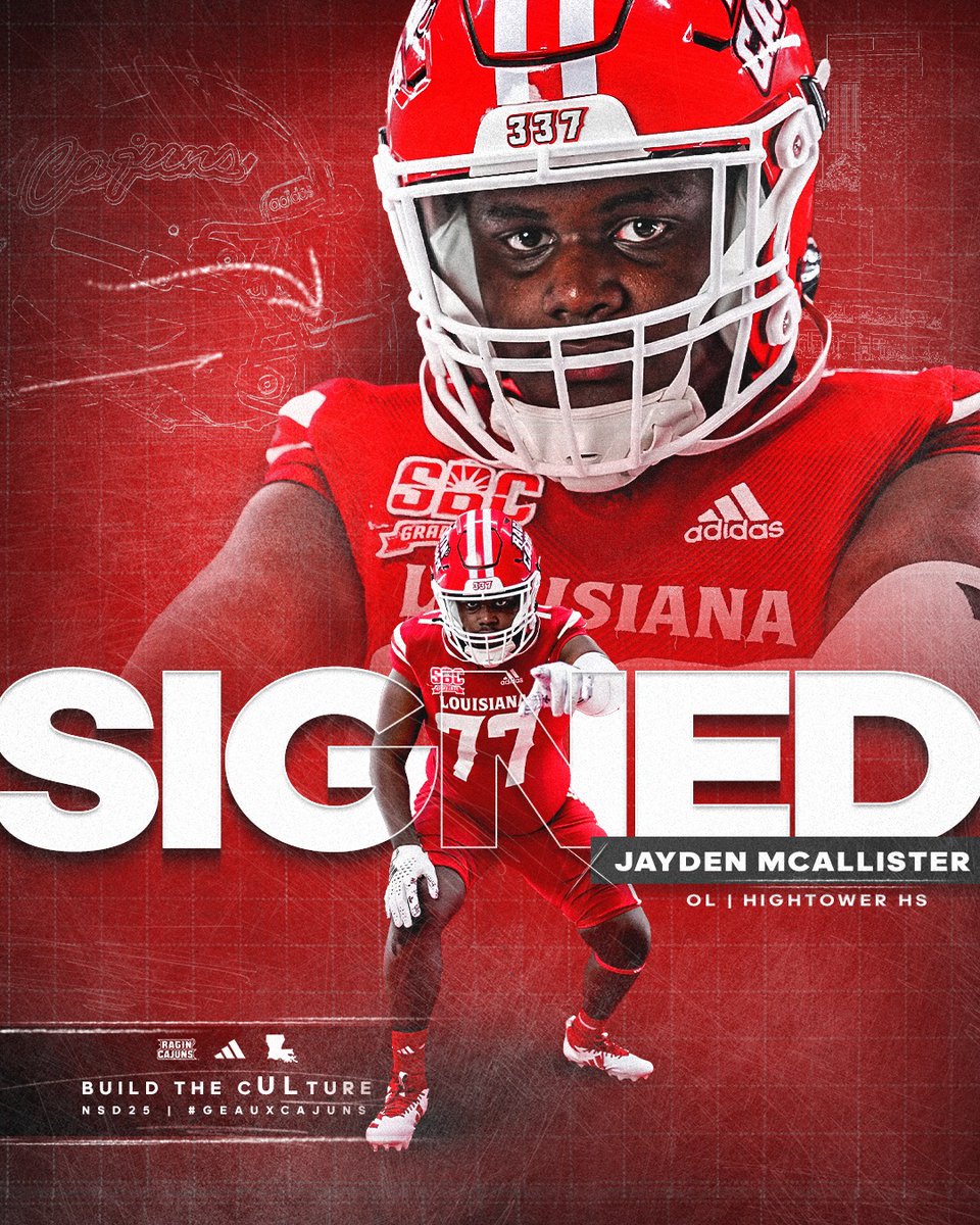 RaginCajunsFB's tweet photo. Built for the #cULture

✍️ @Jaydenmac77

#NSD25 | #BuildThecULture https://t.co/sbCXEaBnkL