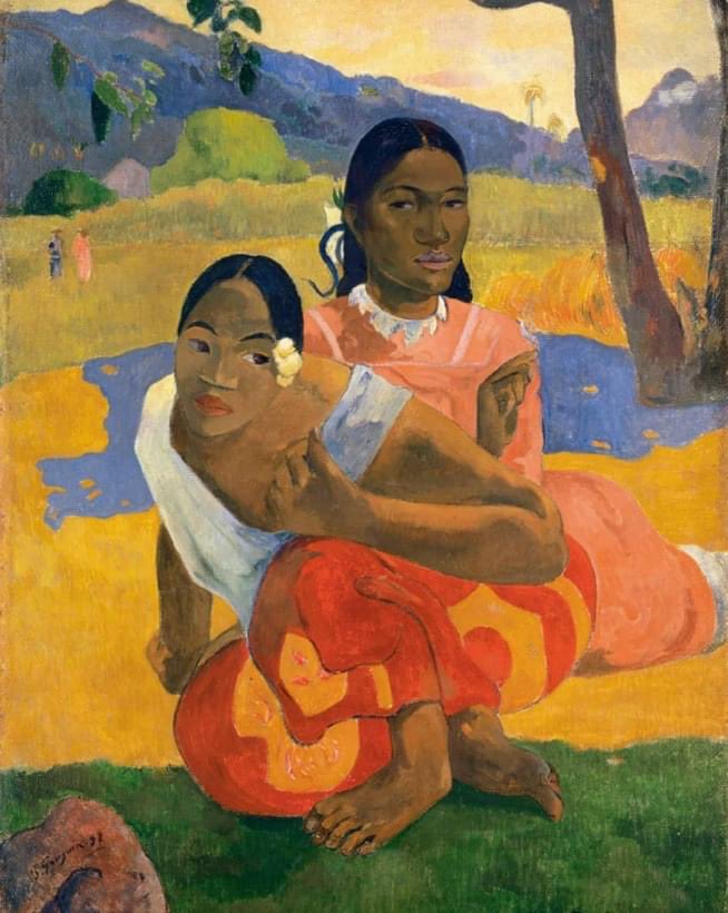 Aureliusstudios's tweet photo. 🎨 Spotlight on an Icon: Paul Gauguin's "When Will You Marry?" (1892)

Dive into the radiant world of Paul Gauguin’s masterwork, "When Will You Marry?" This 1892 oil painting stands as a monumental piece in the Post-Impressionist movement, known for its vivid color and emotive style that diverges dramatically from European artistic conventions. Created during Gauguin’s first stay in Tahiti, the artwork depicts two Tahitian women against a vivid backdrop of tropical colors, embodying themes of cultural encounter and the complexity of indigenous identity in the face of colonial influence.

Artistic Vision:
Gauguin’s approach to this painting is a testament to his unique style, marked by flat forms, strong outlines, and bold, non-naturalistic color. Rejecting Western perspectives on compositional structure and depth, Gauguin embraced a synthesist style, focusing on the emotional and spiritual qualities of the subjects and setting.

Controversies:
Despite its beauty, Gauguin's work has sparked considerable debate. The artist's time in Tahiti is marked by critiques of exoticism and the romanticization of cultural identities. This piece in particular raises questions about the implications of depicting native peoples within the frames of Western artistic traditions.

Gauguin's "When Will You Marry?" serves not only as a gateway to a bygone era but also as a critical point of discussion on the intersection of art, culture, and ethics. It is a vivid exploration of form, color, and cultural narrative that continues to captivate and challenge viewers today.

#PaulGauguin #WhenWillYouMarry #PostImpressionism #TahitianArt #ArtHistory #FineArt #1892 #ArtMasterpieces #MuseumFavorites #WorldArt #CulturalArt #Exoticism #ArtControversy #ColonialImpact #EthicalArt #ArtEducation #ArtisticVision #CriticalArt #CulturalIdentity #HistoricalArt #InfluentialArtists #MasterPainter #ArtDiscussion #ArtLovers #ClassicArt #VisualArts #ArtistsOfHistory #ArtWorld