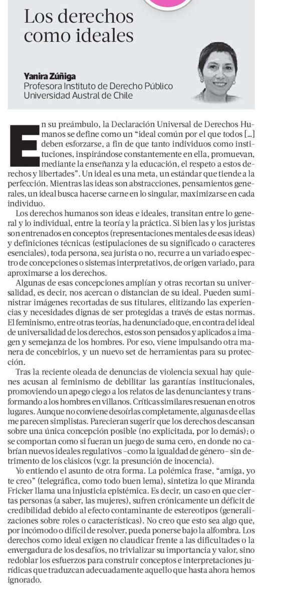Comparto mi columna de esta semana en <a href="/latercera/">La Tercera</a>